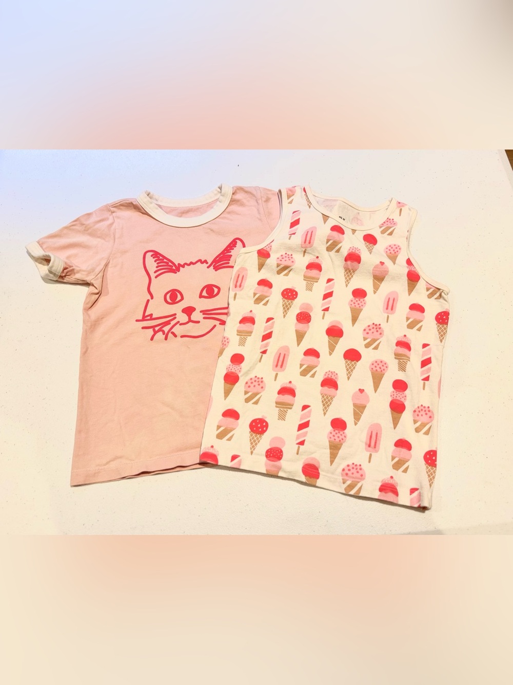 Winter Water Factory Ringer Tee and Tank Top size 6